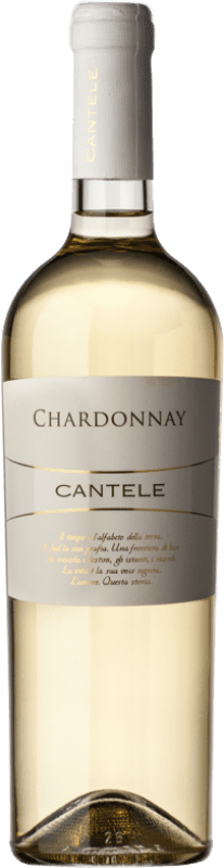 10,95 € Spedizione Gratuita | Vino bianco Cantele I.G.T. Salento Puglia Italia Chardonnay Bottiglia 75 cl