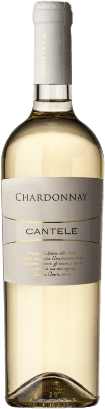 10,95 € Free Shipping | White Wine Cantele I.G.T. Salento Puglia Italy Chardonnay 75 cl