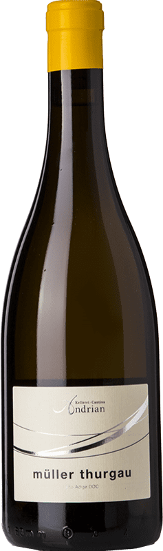 15,95 € Spedizione Gratuita | Vino Bianco Andriano D.O.C. Alto Adige Trentino-Alto Adige Italia Müller-Thurgau 75 cl
