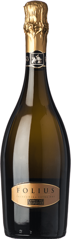 12,95 € Spedizione Gratuita | Spumante bianco Cantina del Taburno Extra Dry Folius Extra Secco I.G.T. Campania Campania Italia Falanghina Bottiglia 75 cl