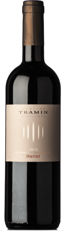 13,95 € Spedizione Gratuita | Vino rosso Tramin D.O.C. Alto Adige Trentino-Alto Adige Italia Merlot Bottiglia 75 cl