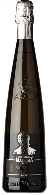 9,95 € Envio grátis | Espumante Branco Ceci Terre Verdiane 1813 Secco Frizzante — Meio Espumante I.G.T. Emilia Romagna Emília-Romanha Itália Malvasia Garrafa 75 cl