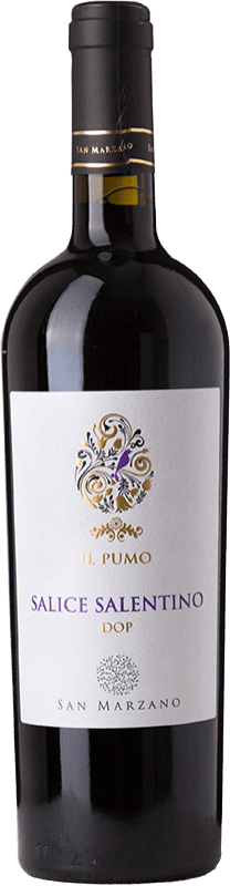 10,95 € Бесплатная доставка | Красное вино San Marzano Il Pumo D.O.C. Salice Salentino Апулия Италия Malvasia — Мальвасия, Negroamaro — Негроамаро Бутылка 75 cl