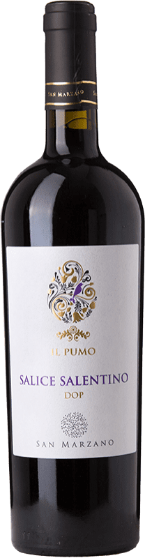 9,95 € Free Shipping | Red wine San Marzano Il Pumo D.O.C. Salice Salentino Puglia Italy Malvasia Black, Negroamaro Bottle 75 cl