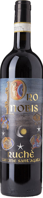 19,95 € 免费送货 | 红酒 Sant'Agata Pro Nobis D.O.C. Ruchè di Castagnole Monferrato 皮埃蒙特 意大利 Ruchè 瓶子 75 cl