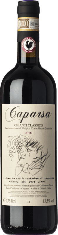 22,95 € 免费送货 | 红酒 Caparsa D.O.C.G. Chianti Classico 托斯卡纳 意大利 Sangiovese 瓶子 75 cl