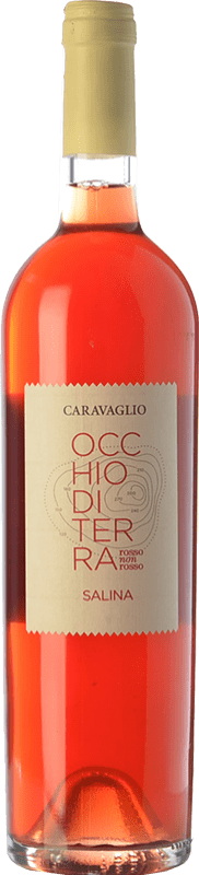 25,95 € Spedizione Gratuita | Vino rosato Caravaglio Occhio di Terra Rosso non Rosso Giovane I.G.T. Salina Sicilia Italia Nerello Mascalese, Corinto Bottiglia 75 cl