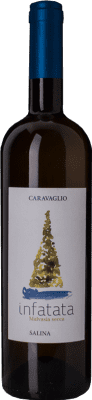22,95 € Envio grátis | Vinho branco Caravaglio Malvasia Secca Infatata I.G.T. Salina Sicília Itália Malvasia delle Lipari Garrafa 75 cl