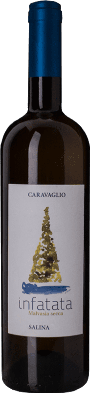 23,95 € Envio grátis | Vinho branco Caravaglio Malvasia Secca Infatata I.G.T. Salina Sicília Itália Malvasia delle Lipari Garrafa 75 cl