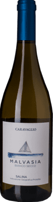 24,95 € Бесплатная доставка | Белое вино Caravaglio Malvasia Secca I.G.T. Salina Сицилия Италия Malvasia delle Lipari бутылка 75 cl