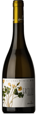 15,95 € Бесплатная доставка | Белое вино Caruso e Minini Naturalmente Bio D.O.C. Sicilia Сицилия Италия Grillo бутылка 75 cl