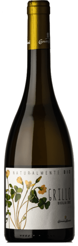 15,95 € Envio grátis | Vinho branco Caruso e Minini Naturalmente Bio D.O.C. Sicilia Sicília Itália Grillo Garrafa 75 cl