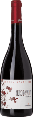 15,95 € Free Shipping | Red wine Caruso e Minini Naturalmente Bio D.O.C. Sicilia Sicily Italy Nero d'Avola Bottle 75 cl