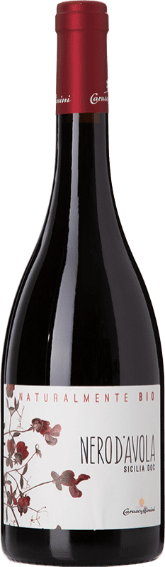 15,95 € Envoi gratuit | Vin Rouge Caruso e Minini Naturalmente D.O.C. Sicilia Sicile Italie Nero d'Avola Bio — Écologique Bouteille 75 cl