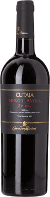 23,95 € Envío gratis | Vino Tinto Caruso e Minini Cutaja Reserva D.O.C. Sicilia Sicilia Italia Nero d'Avola 75 cl