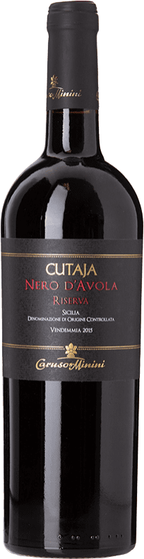 22,95 € Envoi gratuit | Vin rouge Caruso e Minini Cutaja Réserve D.O.C. Sicilia Sicile Italie Nero d'Avola Bouteille 75 cl