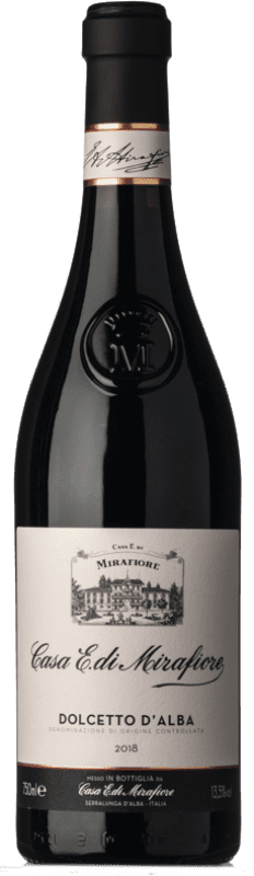 13,95 € Spedizione Gratuita | Vino rosso Casa di Mirafiore D.O.C.G. Dolcetto d'Alba Piemonte Italia Dolcetto Bottiglia 75 cl