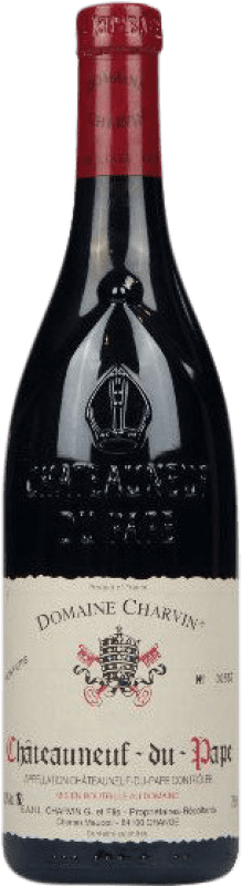 53,95 € Envío gratis | Vino tinto Charvin A.O.C. Châteauneuf-du-Pape Rhône Francia Syrah, Garnacha Tintorera, Cariñena, Mourvèdre Botella 75 cl