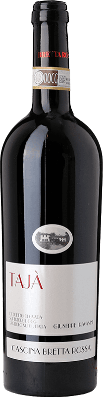 19,95 € Kostenloser Versand | Rotwein Bretta Rossa Ovada Tajà D.O.C. Piedmont Piemont Italien Dolcetto Flasche 75 cl