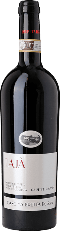 21,95 € Spedizione Gratuita | Vino Rosso Bretta Rossa Ovada Tajà D.O.C. Piedmont Piemonte Italia Dolcetto 75 cl