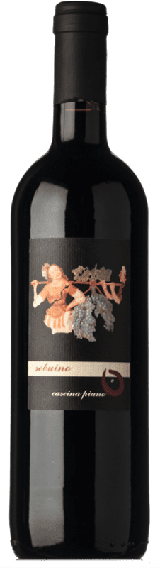 10,95 € 免费送货 | 红酒 Piano Rosso Sebuino I.G.T. Ronchi Varesini 伦巴第 意大利 Merlot, Barbera, Croatina, Vespolina 瓶子 75 cl