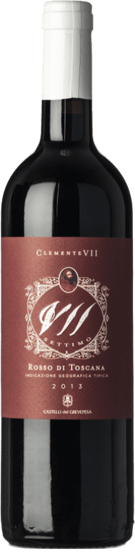 14,95 € Free Shipping | Red Wine Castelli del Grevepesa Settimo I.G.T. Toscana Tuscany Italy Merlot, Syrah — Shiraz, Sangiovese Bottle 75 cl