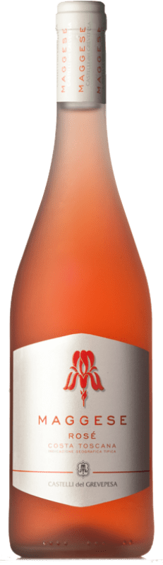 17,95 € Spedizione Gratuita | Vino Rosato Castelli del Grevepesa Maggese I.G.T. Costa Toscana Toscana Italia Sangiovese 75 cl