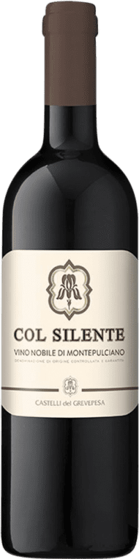 33,95 € Kostenloser Versand | Rotwein Castelli del Grevepesa Col Silente D.O.C.G. Vino Nobile di Montepulciano Toskana Italien Prugnolo Gentile 75 cl