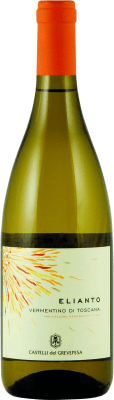 15,95 € Envio grátis | Vinho branco Castelli del Grevepesa Elianto I.G.T. Toscana Tuscany Itália Vermentino Garrafa 75 cl