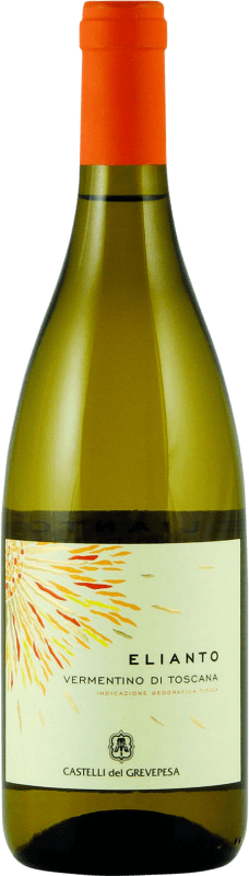 15,95 € Бесплатная доставка | Белое вино Castelli del Grevepesa Elianto I.G.T. Toscana Тоскана Италия Vermentino — Верментино Бутылка 75 cl