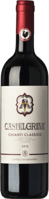 14,95 € Envio grátis | Vinho tinto Castelli del Grevepesa Castelgreve D.O.C.G. Chianti Classico Tuscany Itália Merlot, Sangiovese Garrafa 75 cl