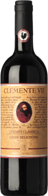 55,95 € 免费送货 | 红葡萄酒 Castelli del Grevepesa Clemente VII 经典, 甄选 D.O.C.G. Chianti 托斯卡纳 意大利 Sangiovese — 桑娇维塞 75 cl