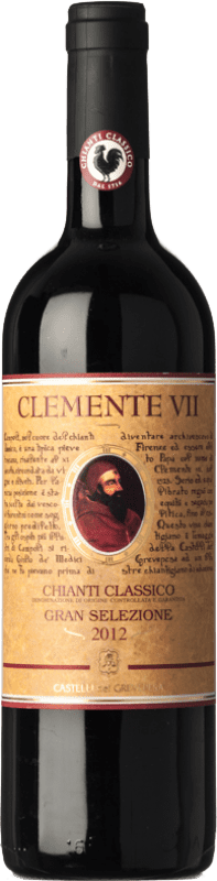 25,95 € Envio grátis | Vinho tinto Castelli del Grevepesa Gran Selezione Clemente VII D.O.C.G. Chianti Classico Tuscany Itália Sangiovese Garrafa 75 cl