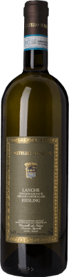 18,95 € Spedizione Gratuita | Vino Bianco Castello di Neive D.O.C. Langhe Piemonte Italia Riesling 75 cl