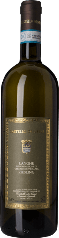 18,95 € Spedizione Gratuita | Vino Bianco Castello di Neive D.O.C. Langhe Piemonte Italia Riesling 75 cl
