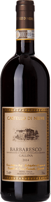 45,95 € Spedizione Gratuita | Vino Rosso Castello di Neive Gallina D.O.C.G. Barbaresco Piemonte Italia Nebbiolo 75 cl