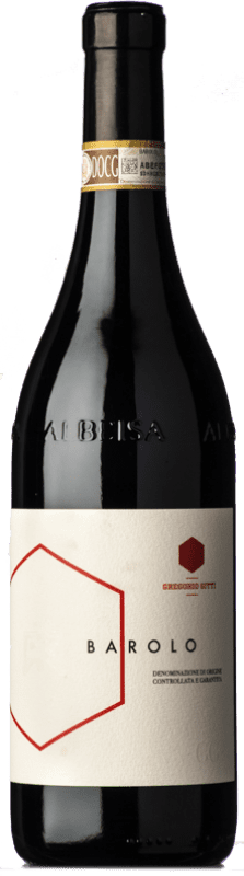 38,95 € Spedizione Gratuita | Vino rosso Castello di Perno Gregorio Gitti D.O.C.G. Barolo Piemonte Italia Nebbiolo Bottiglia 75 cl