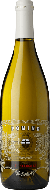 11,95 € Spedizione Gratuita | Vino bianco Marchesi de' Frescobaldi Castello Bianco D.O.C. Pomino Toscana Italia Chardonnay, Pinot Bianco Bottiglia 75 cl