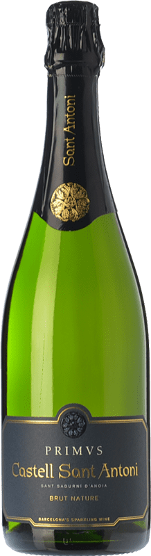 12,95 € Envio grátis | Espumante Branco Castell Sant Antoni Primus Brut Nature — Bruto Natural Reserva D.O. Cava Espanha Macabeo, Xarel·lo, Parellada 75 cl