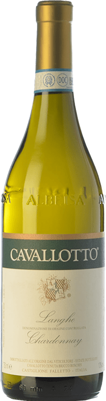23,95 € Бесплатная доставка | Белое вино Cavallotto D.O.C. Langhe Пьемонте Италия Chardonnay бутылка 75 cl