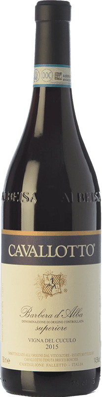 31,95 € Envio grátis | Vinho Tinto Cavallotto Vigna del Cuculo D.O.C. Barbera d'Alba Piemonte Itália Barbera 75 cl