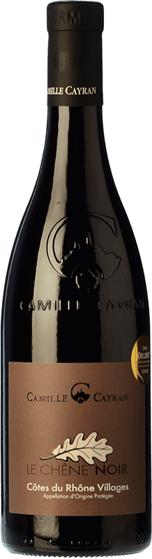 10,95 € Free Shipping | Red wine Cave de Cairanne Le Chêne Noir Oak A.O.C. Côtes du Rhône Villages Rhône France Syrah, Grenache, Carignan Bottle 75 cl