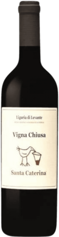 21,95 € Spedizione Gratuita | Vino rosso Santa Caterina Vigna Chiusa I.G.T. Liguria di Levante Liguria Italia Sangiovese, Canaiolo, Ciliegiolo Bottiglia 75 cl