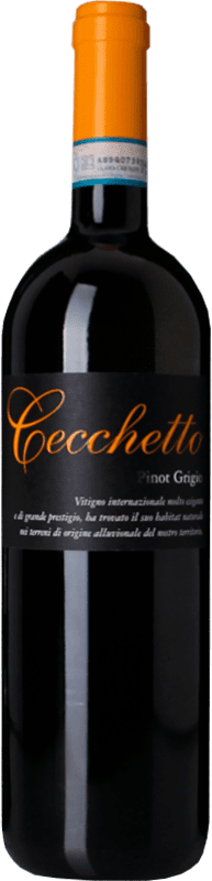 11,95 € Envio grátis | Vinho branco Cecchetto I.G.T. Delle Venezie Vêneto Itália Pinot Cinza Garrafa 75 cl