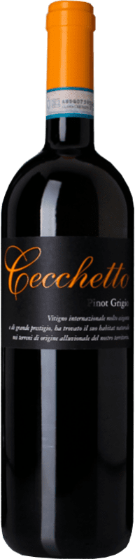 11,95 € Spedizione Gratuita | Vino Bianco Cecchetto I.G.T. Delle Venezie Veneto Italia Pinot Grigio 75 cl