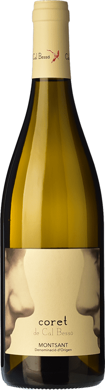10,95 € Envío gratis | Vino blanco Cal Bessó Coret Blanc Crianza D.O. Montsant Cataluña España Garnacha Blanca Botella 75 cl