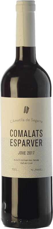 13,95 € 免费送货 | 红酒 Comalats Esparver 年轻的 D.O. Costers del Segre 加泰罗尼亚 西班牙 Syrah, Cabernet Sauvignon 瓶子 75 cl