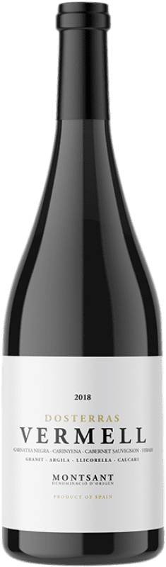 14,95 € Envio grátis | Vinho tinto Dosterras Vermell Crianza D.O. Montsant Catalunha Espanha Tempranillo, Syrah, Grenache, Cabernet Sauvignon, Samsó Garrafa 75 cl