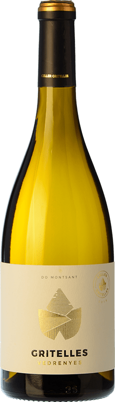 16,95 € Бесплатная доставка | Белое вино Gritelles Vedrenyes D.O. Montsant Каталония Испания Macabeo бутылка 75 cl