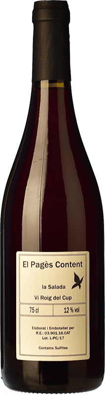 12,95 € Free Shipping | Red wine La Salada El Pagès Content Oak Spain Grenache White, Sumoll, Macabeo, Xarel·lo, Parellada Bottle 75 cl